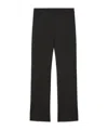 Weekend Max Mara Straight Wool Trousers In Black
