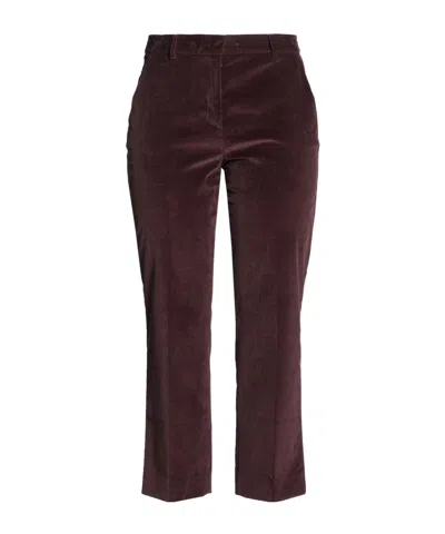 Weekend Max Mara Straight-leg Corduroy Trousers In Brown