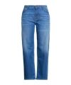 Weekend Max Mara Straight-leg Medium Blue Jeans In Blue