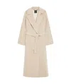 Weekend Max Mara Strap-up Coat In Nude