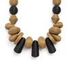 Weekend Max Mara Straw Necklace In Brown