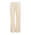 Weekend Max Mara Stretch-cotton Flared Trousers In White