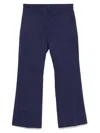 Weekend Max Mara Bosso Flared Ankle Pants In Blue