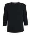 Weekend Max Mara Stretch Cotton Multia T-shirt With 3/4 Sleeves
