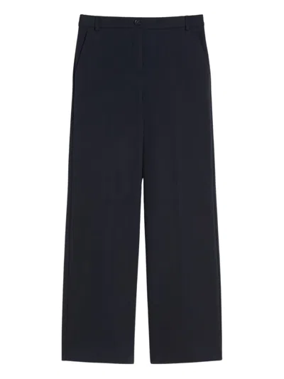 Weekend Max Mara Wkdabano Button Trousers In Blue