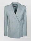 Weekend Max Mara Stretch Double-breasted Jacket Button Detailing