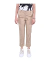 Weekend Max Mara Stretch Gabardine Trousers In Nude