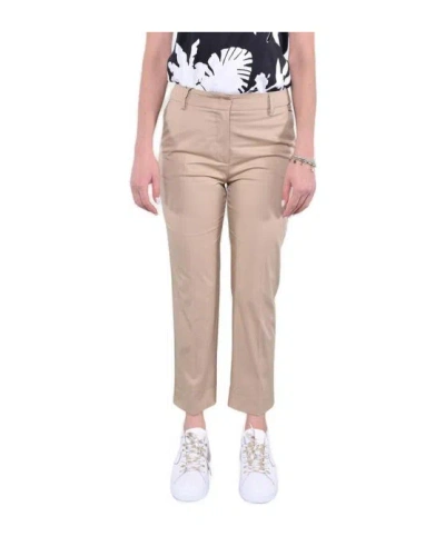 Weekend Max Mara Stretch Gabardine Trousers In Beige