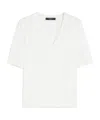 Weekend Max Mara Sleeves V-neckline Short Plain In White