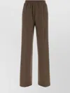 Weekend Max Mara Stretch Polyester Blend Pant Featuring Pockets In Brown