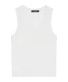 Weekend Max Mara Stretch Viscose Top In White