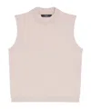 Weekend Max Mara Stretch Viscose Yarn Top In Neutral