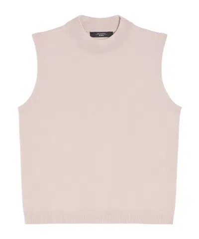Weekend Max Mara Stretch Viscose Yarn Top In Neutral