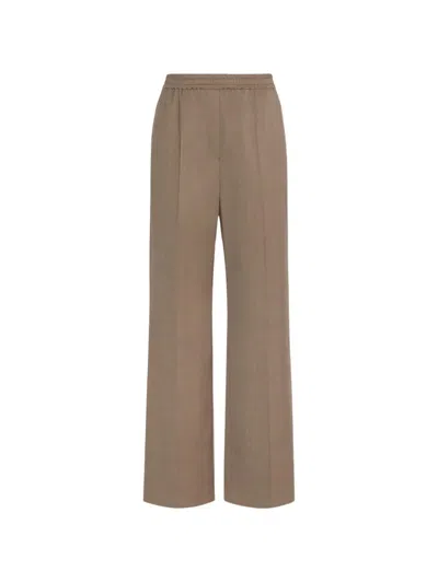 Weekend Max Mara Stretch Wool Batavia Trousers In Neutral