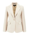 Weekend Max Mara Stretch Wool Suit Jacket In Neutral