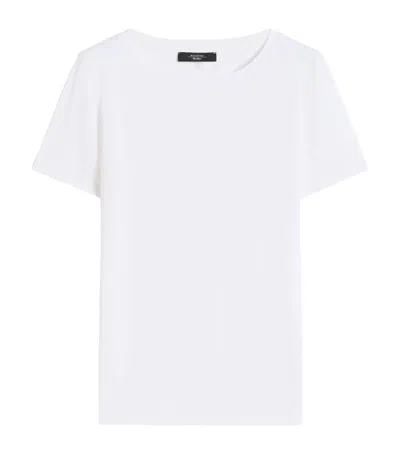 Weekend Max Mara Stretch-cotton T-shirt In White