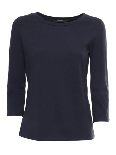 Weekend Max Mara Stretched Jersey T In Blue