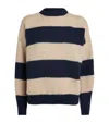 Weekend Max Mara Stripe Crew-neck Sweater In Gold