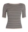 Weekend Max Mara Stripe Short-sleeve Sweater