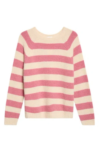 Weekend Max Mara Striped Alpaca Blend Crewneck Sweater In Multi