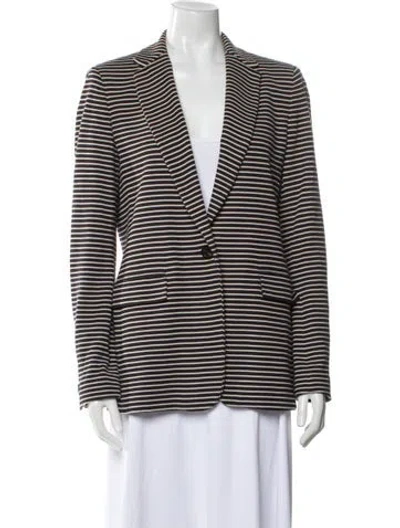 Pre-owned Weekend Max Mara Striped Blazer In Multi