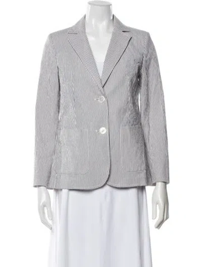 Pre-owned Weekend Max Mara Striped Blazer In Multicolor