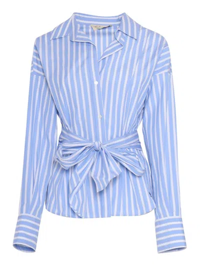 WEEKEND MAX MARA WEEKEND MAX MARA STRIPED BUTTON