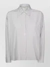 Weekend Max Mara Striped Chest Pocket Long Sleeves Top