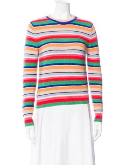 Pre-owned Weekend Max Mara Striped Crew Neck Sweater In Multi