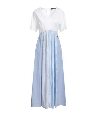 Weekend Max Mara Striped Dress In Blue