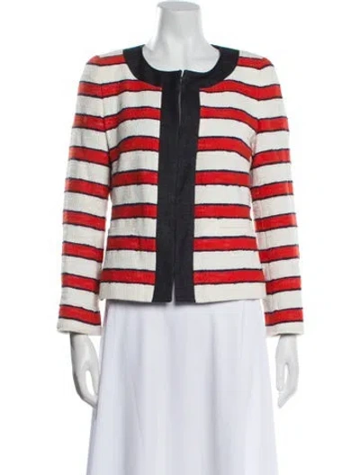 Pre-owned Weekend Max Mara Striped Evening Jacket In Multi