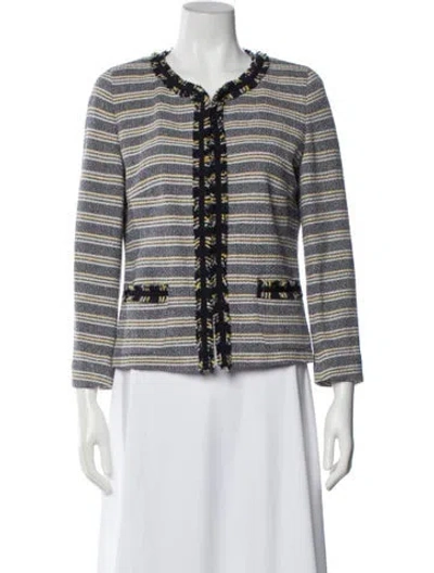 Pre-owned Weekend Max Mara Striped Evening Jacket W/ Tags