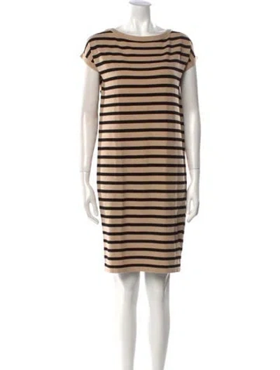 Pre-owned Weekend Max Mara Striped Knee-length Dress