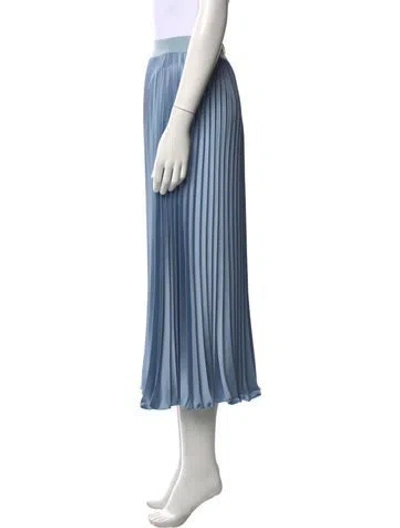 Pre-owned Weekend Max Mara Striped Midi Length Skirt In Blue