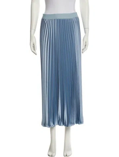 Pre-owned Weekend Max Mara Striped Midi Length Skirt In Blue