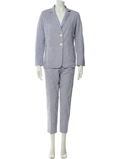 Pre-owned Weekend Max Mara Striped Pantsuit In Multi