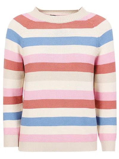 Weekend Max Mara Womens Multicolour Linz Striped Cotton Jumper