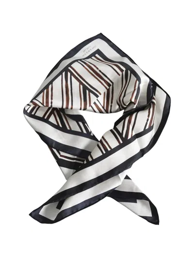 Weekend Max Mara Striped Satin Scarf In Multi