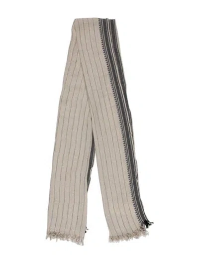 Pre-owned Weekend Max Mara Striped Scarf