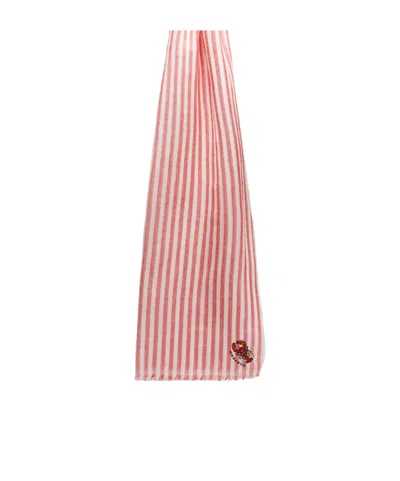 Weekend Max Mara Striped Shawl In Red