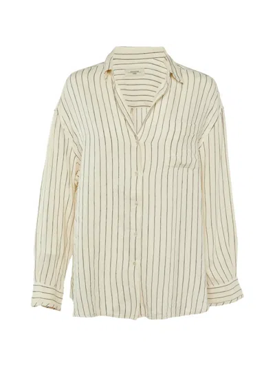 Pre-owned Weekend Max Mara Striped Shirt In Neutral