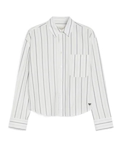 Weekend Max Mara Striped Shirt In White