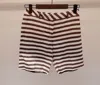 Weekend Max Mara Striped Shorts In Nude
