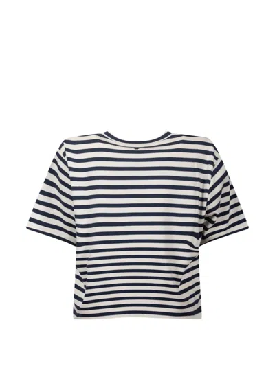 Weekend Max Mara Striped Short-sleeve Shirt In Multi