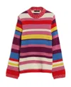 Weekend Max Mara Striped Sweater In Red