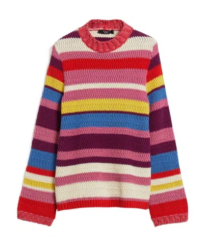 Weekend Max Mara Striped Sweater In Red