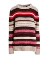 Weekend Max Mara Ilde Stripe Virgin Wool Crewneck Sweater In Multi
