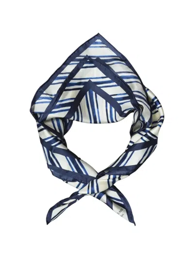 Weekend Max Mara Stripe-print Silk Scarf In Multi