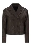 Weekend Max Mara Sub Cioccolato Double-breasted Jacket