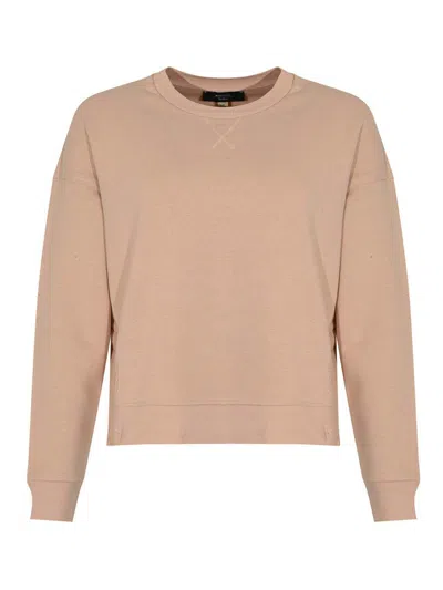 Weekend Max Mara Gerba Boxy Cotton Sweatshirt In Pink